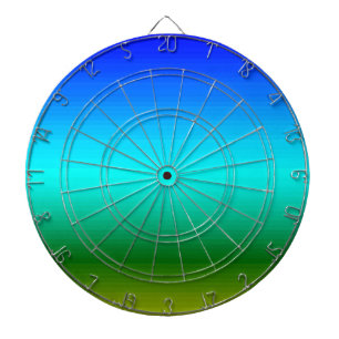 Jeu De Fléchettes Dégradé bleu et vert mer et ciel