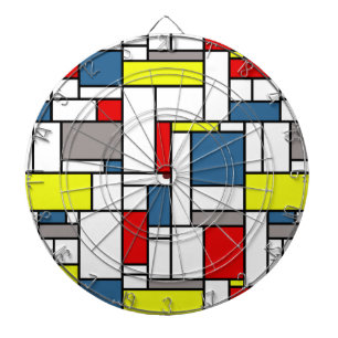 Jeu De Fléchettes Design de style mondrien