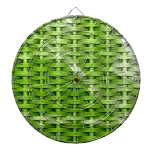 Jeu De Fléchettes Design graphique en osier vert rétro
