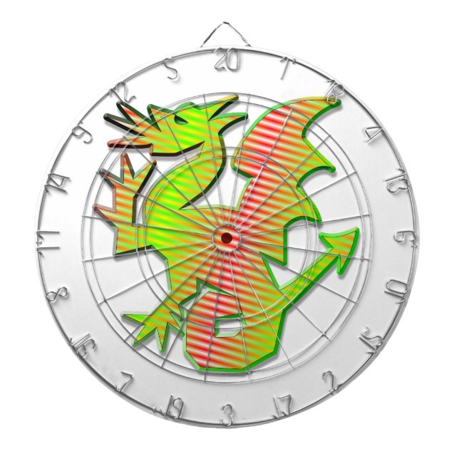 Jeu De Fléchettes Dragon stylisé (Devant)
