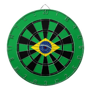Jeu De Fléchettes Drapeau d'art multi d'anneau du Brésil