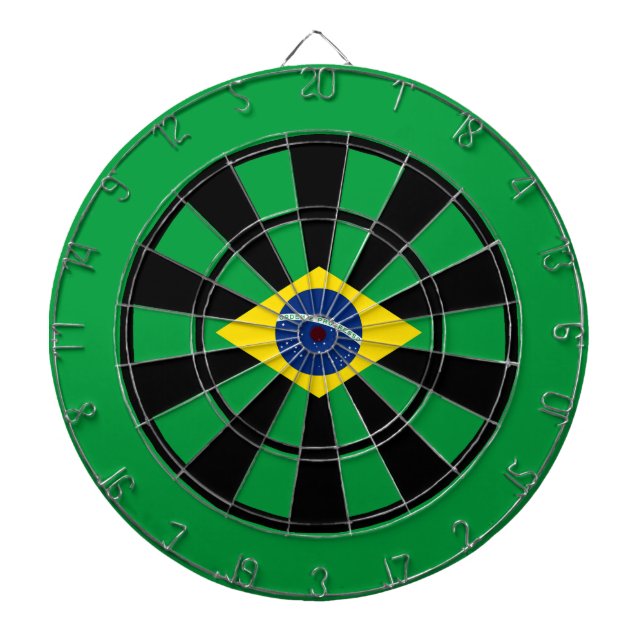 Jeu De Fléchettes Drapeau d'art multi d'anneau du Brésil (Devant)