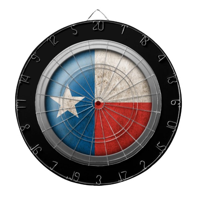 Jeu De Fléchettes Drapeau de disque du Texas (Devant)