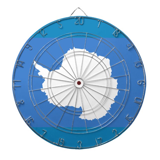 Jeu De Fléchettes Drapeau de la cage métallique Antarctique Dartboar (Devant)