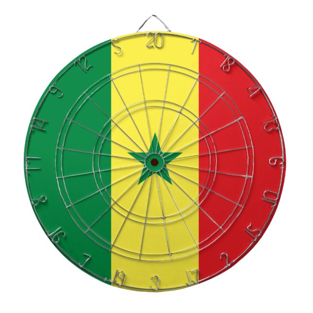 Jeu De Fléchettes Drapeau du Sénégal (Devant)
