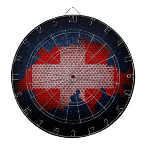 Jeu De Fléchettes Drapeau et carte de la Suisse