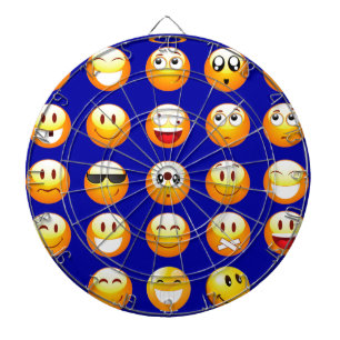 Jeu De Fléchettes emojis bleu foncé