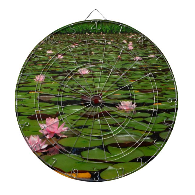 Jeu De Fléchettes Etang de fleurs de lys d'eau rose (Devant)