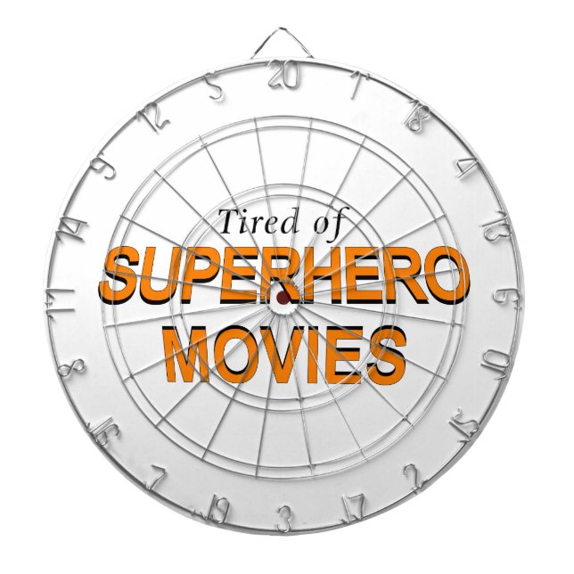 Jeu De Fléchettes Fatigué Des Films Superhero (Devant)