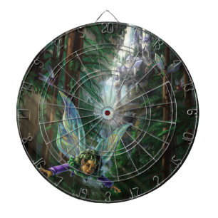 Jeu De Fléchettes Fées forestières et château de cascade