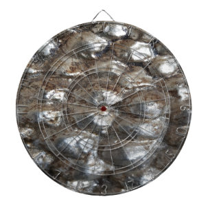 Jeu De Fléchettes Festive Argent foncé Metallic Art Abstrait