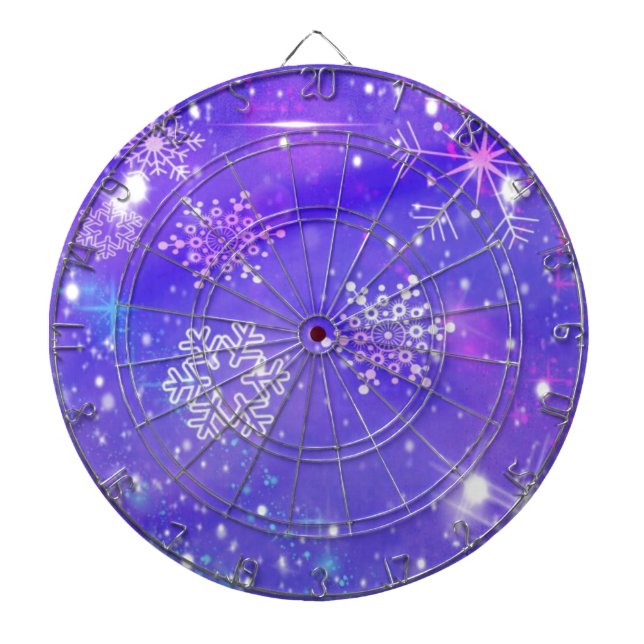 Jeu De Fléchettes Festive Violet Fête Fête Fête de Noël (Devant)