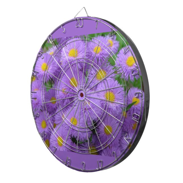 Jeu De Fléchettes Floral pourpre (Devant droit)