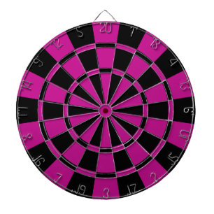 Jeu De Fléchettes Fuchsia et noir