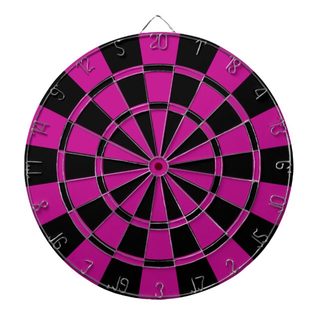 Jeu De Fléchettes Fuchsia et noir (Devant)