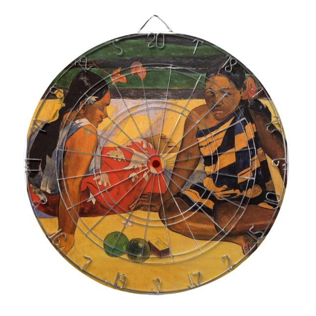 Jeu De Fléchettes Gauguin Polynésie Française Tahiti Femmes Peinture (Devant)