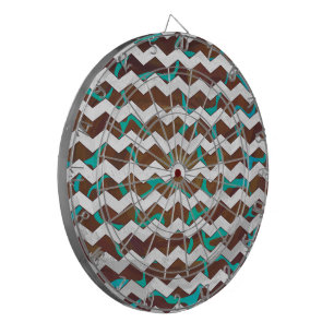 Jeu De Fléchettes Giraffe Impression Brown et Turquoise