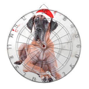 Jeu De Fléchettes Grand chien Danse Casquette Joyeux Noël