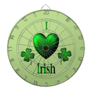 Jeu De Fléchettes Green I Heart irlandais