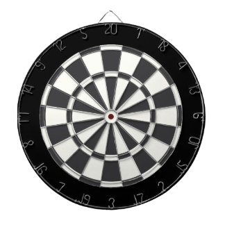 Jeu De Fléchettes Gris Charbon Noir Et Blanc