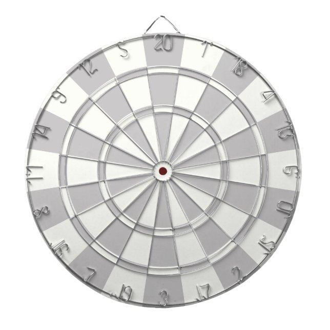 Jeu De Fléchettes Gris Et Blanc (Devant)