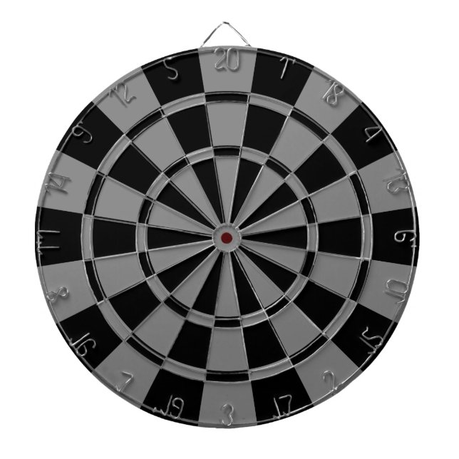 Jeu De Fléchettes Gris Et Noir (Devant)