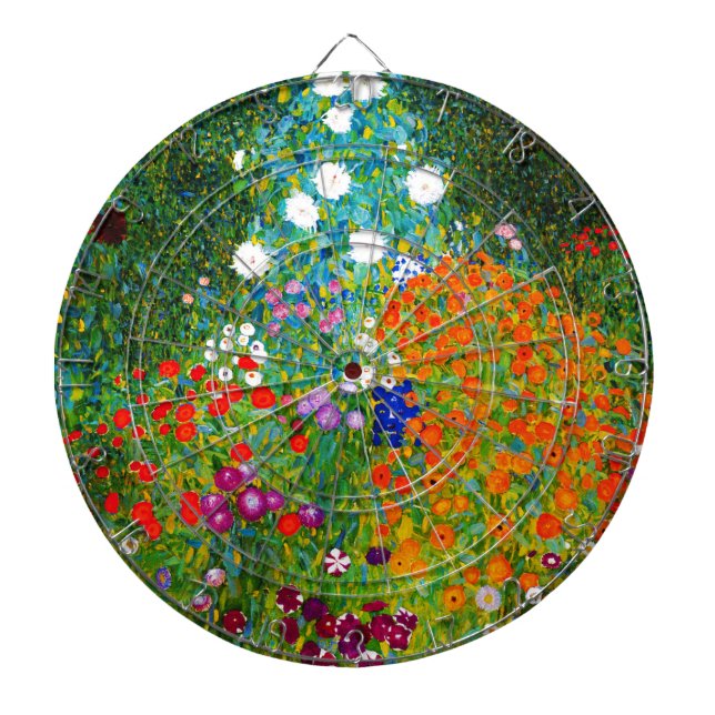 Jeu De Fléchettes Gustav Klimt , “ Farmhouse garden ” (Devant)