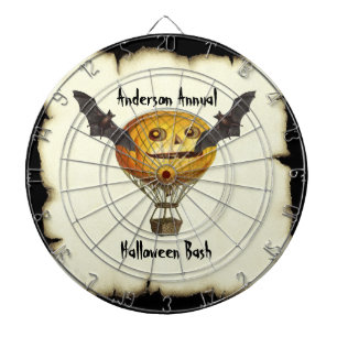 Jeu De Fléchettes Halloween Homme et chauves-souris Citrouille Vinta