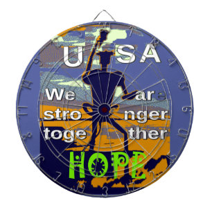 Jeu De Fléchettes Hope USA Nous sommes forts ensemble Inspirational