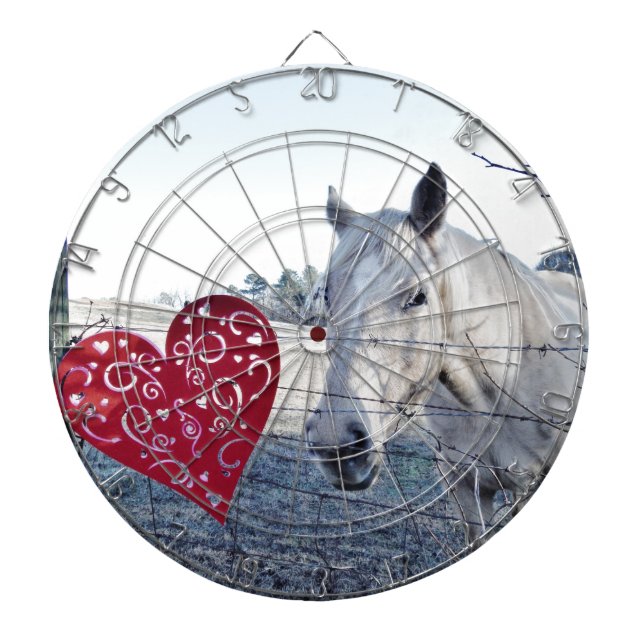 Jeu De Fléchettes HORSE coeur Valentine (Devant)