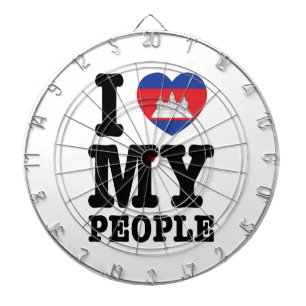 Jeu De Fléchettes I Heart (Love) My Khmer People