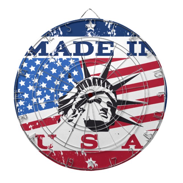 Jeu De Fléchettes Insigne Fabriqué Aux États-Unis (Devant)