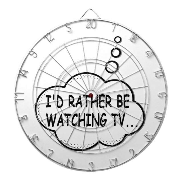 Jeu De Fléchettes Je préférerais regarder la télévision (Devant)
