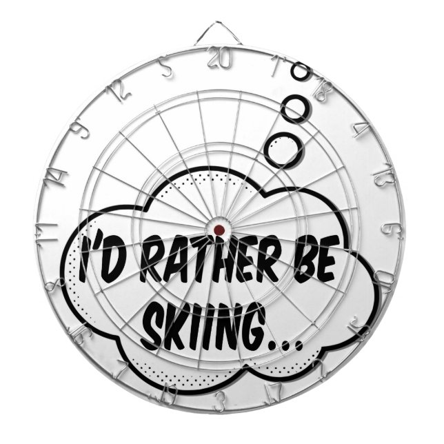 Jeu De Fléchettes Je Préférerais Skier (Devant)