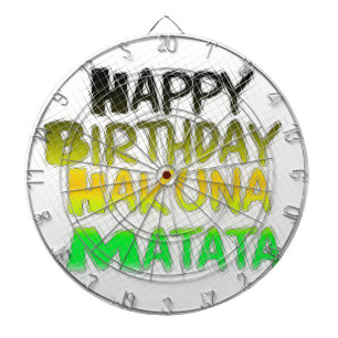Jeu De Fléchettes Joyeux anniversaire Hakuna Matata eco Inspirationa