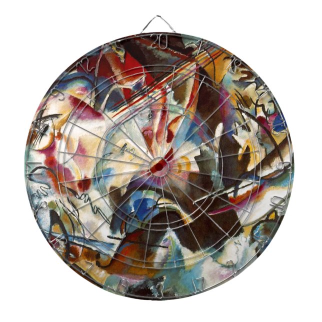 Jeu De Fléchettes Kandinsky Composition VI Peinture Abstraite (Devant)