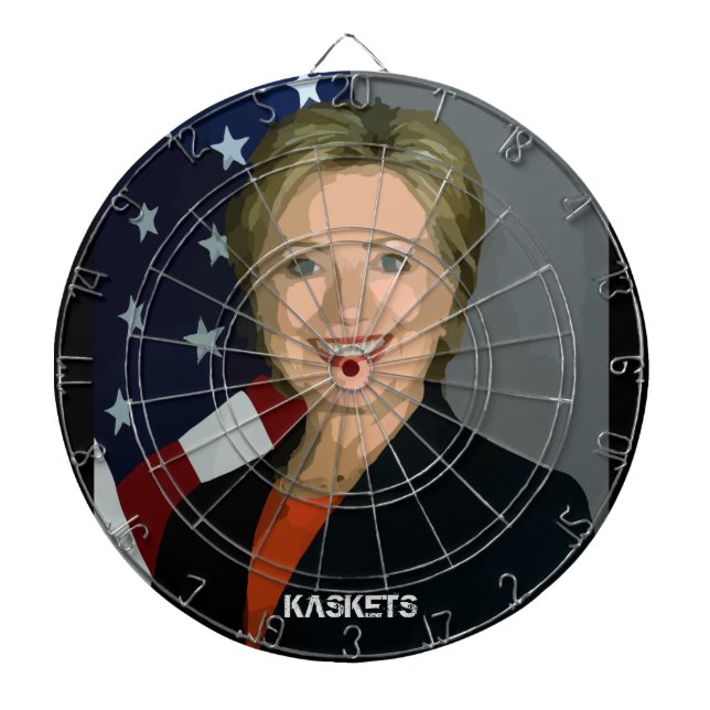 Jeu De Fléchettes KASKETS - Panneau de dard de Clinton (Devant)