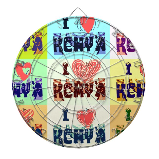 Jeu De Fléchettes Kenya Travel Souvenir Pop (Devant)