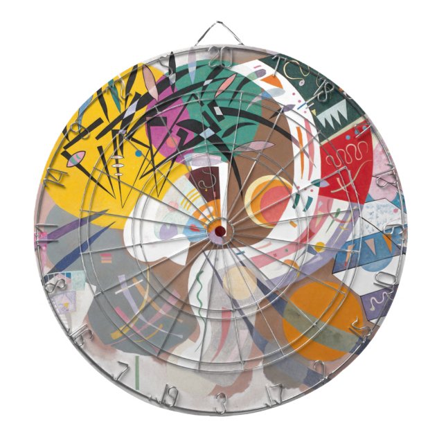 Jeu De Fléchettes La courbe dominante de Kandinsky Abstraite (Devant)