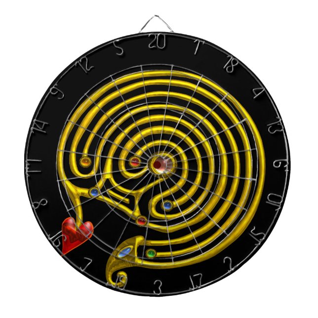 Jeu De Fléchettes LABYRINTHE OR HYPER, Noir (Devant)