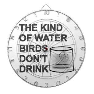 Jeu De Fléchettes Le genre d'oiseaux aquatiques ne boivent pas