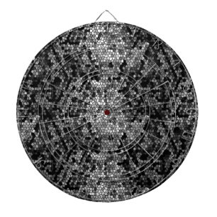 Jeu De Fléchettes Le Noir Grey White Mosaic Stones