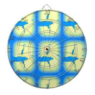 Jeu De Fléchettes lever de soleil bleu de héron