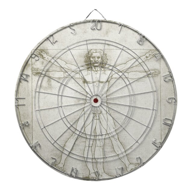 Jeu De Fléchettes L'homme vitruvien de Léonard de Vinci (Devant)