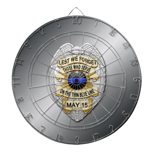 Jeu De Fléchettes Ligne bleue mince (Devant)