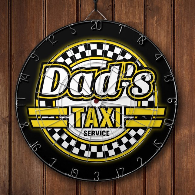 Jeu De Fléchettes Logo du service de taxi de papa (Créateur téléchargé)