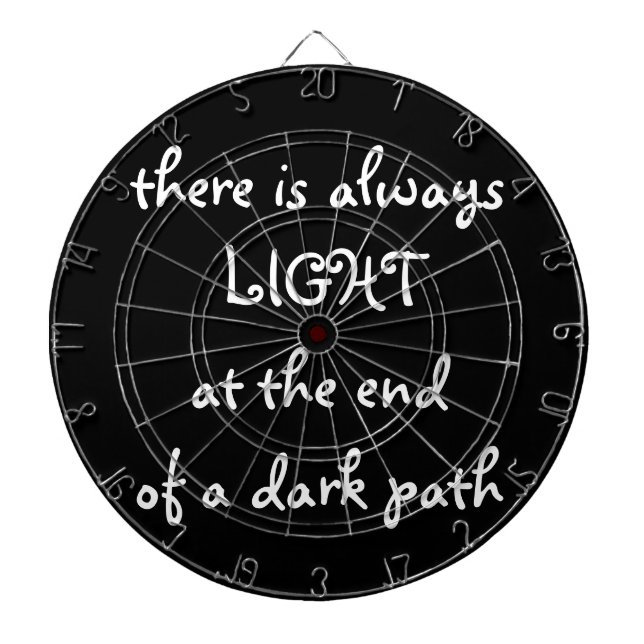 Jeu De Fléchettes Lumière à la fin d'un chemin sombre, Inspirationne (Devant)