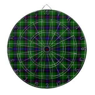Jeu De Fléchettes MacDonald tartan bleu vert plaid