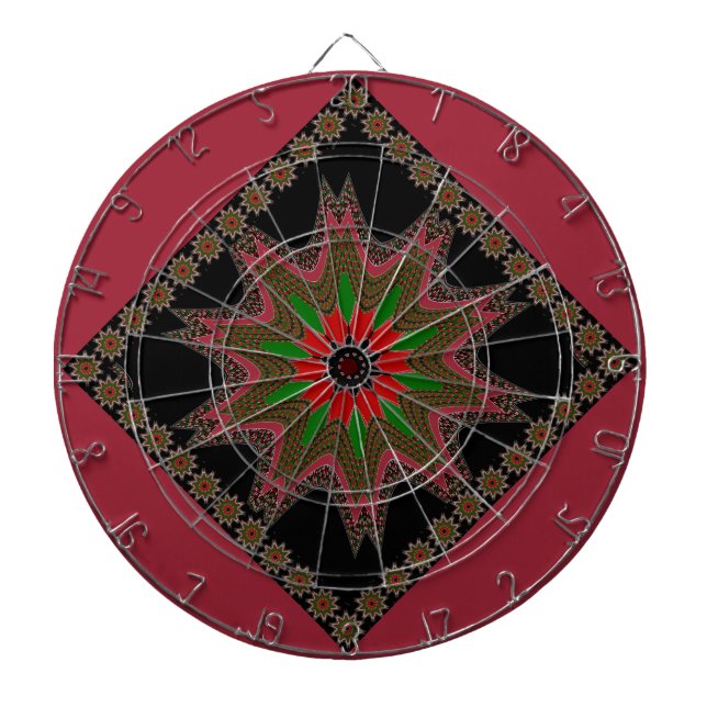 Jeu De Fléchettes Magnifique Motif Culturel Kenya Géométrique (Devant)