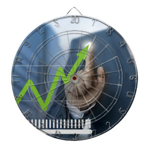 Jeu De Fléchettes Man showing stock price touchscreen concept